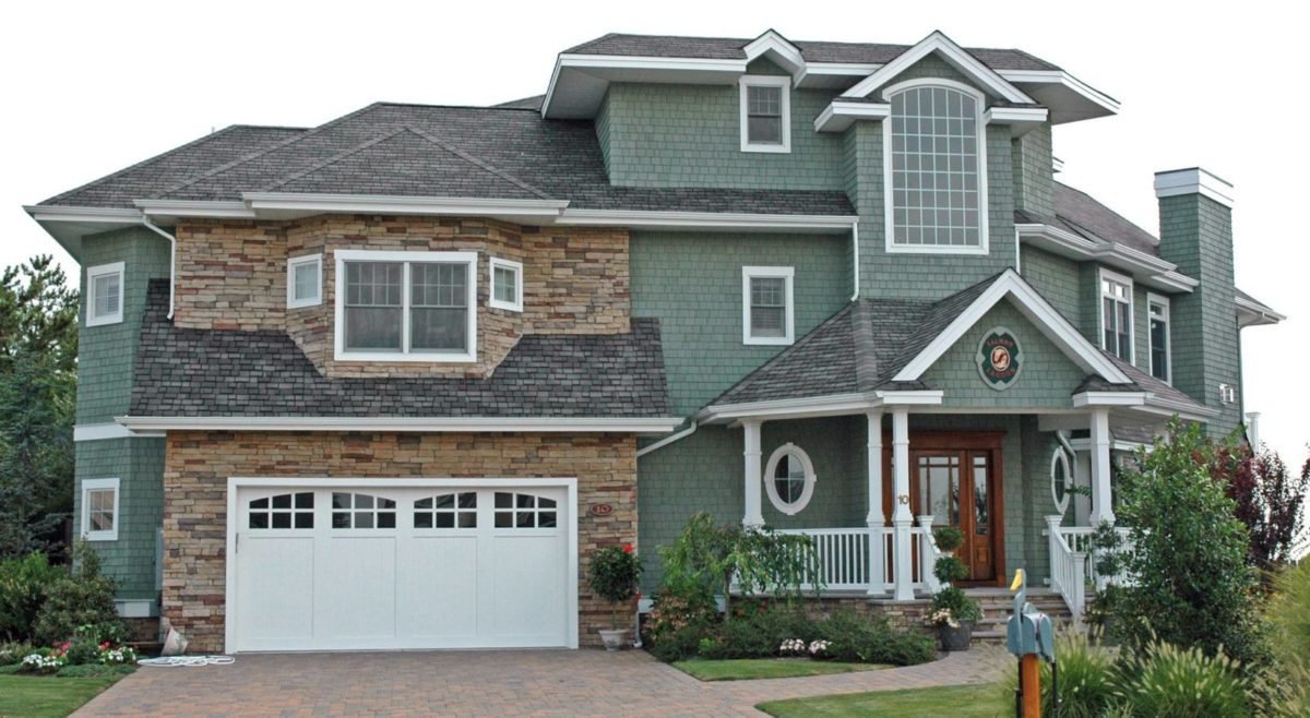 modern home with new roof