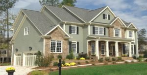 House with new siding