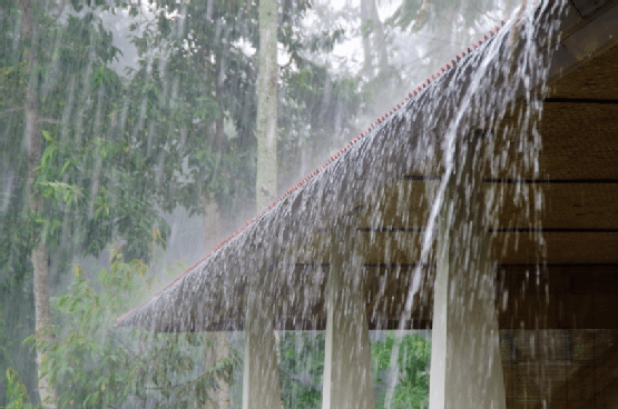 Heavy rain and thunderstorms can cause damage to your roof