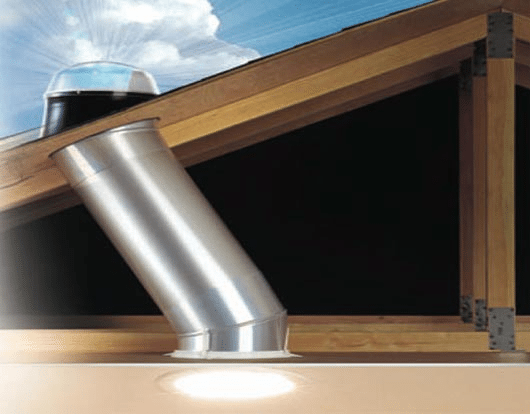 Low cost lighting from solar tubes