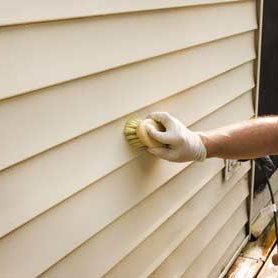 Cleaning vinyl siding