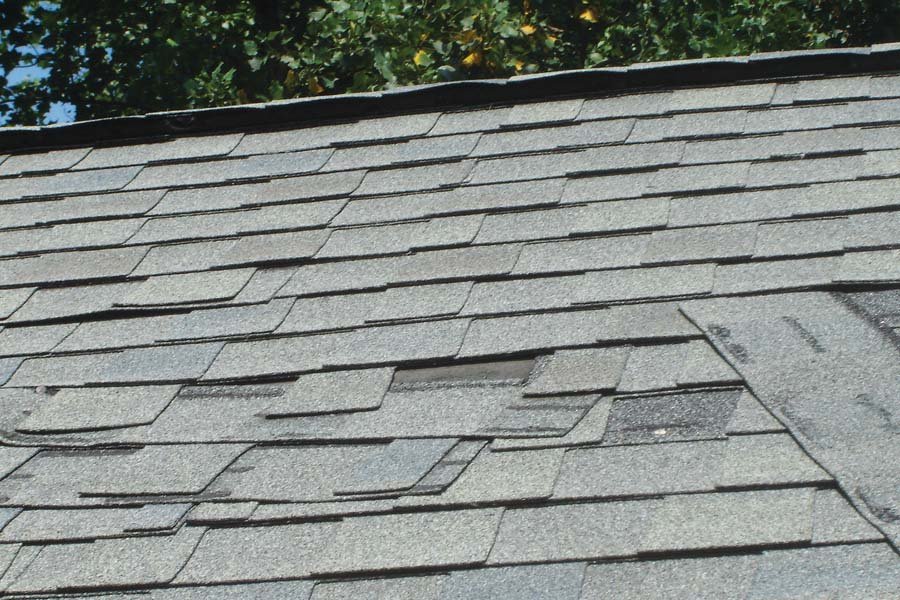 shingles falling off roof