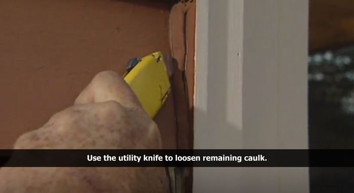 Exterior Window Caulk Replacement - Step 1