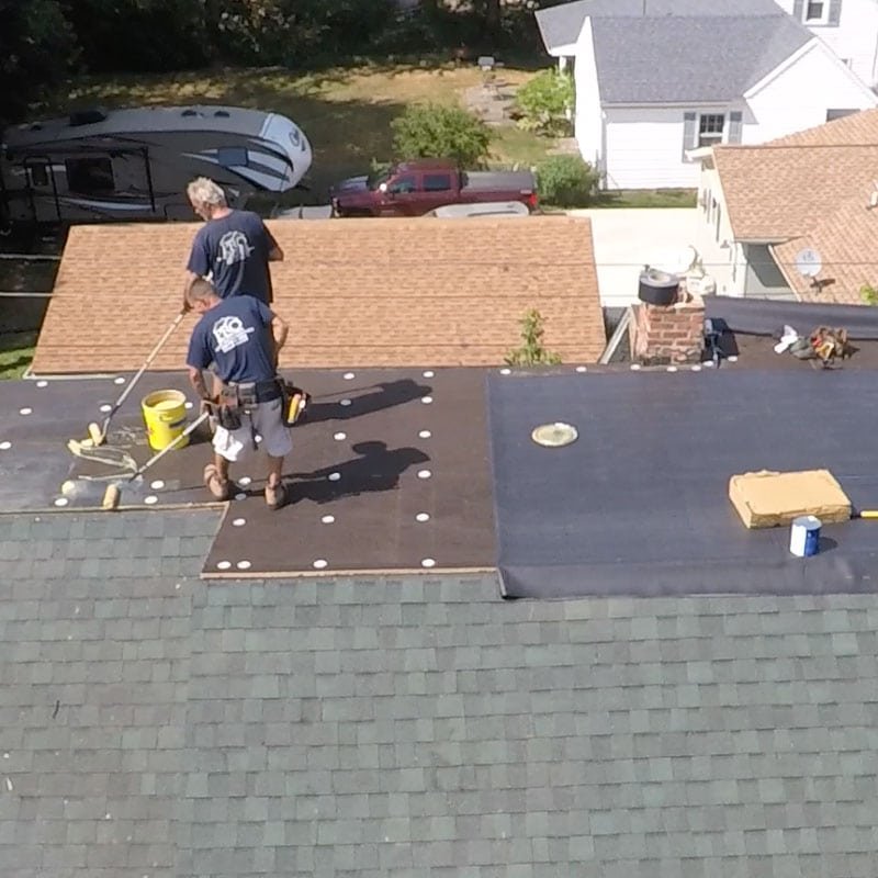 EPDM flat roof system