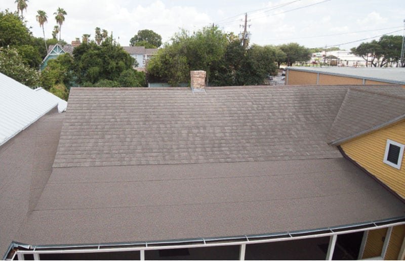 Self adhering flat roof system