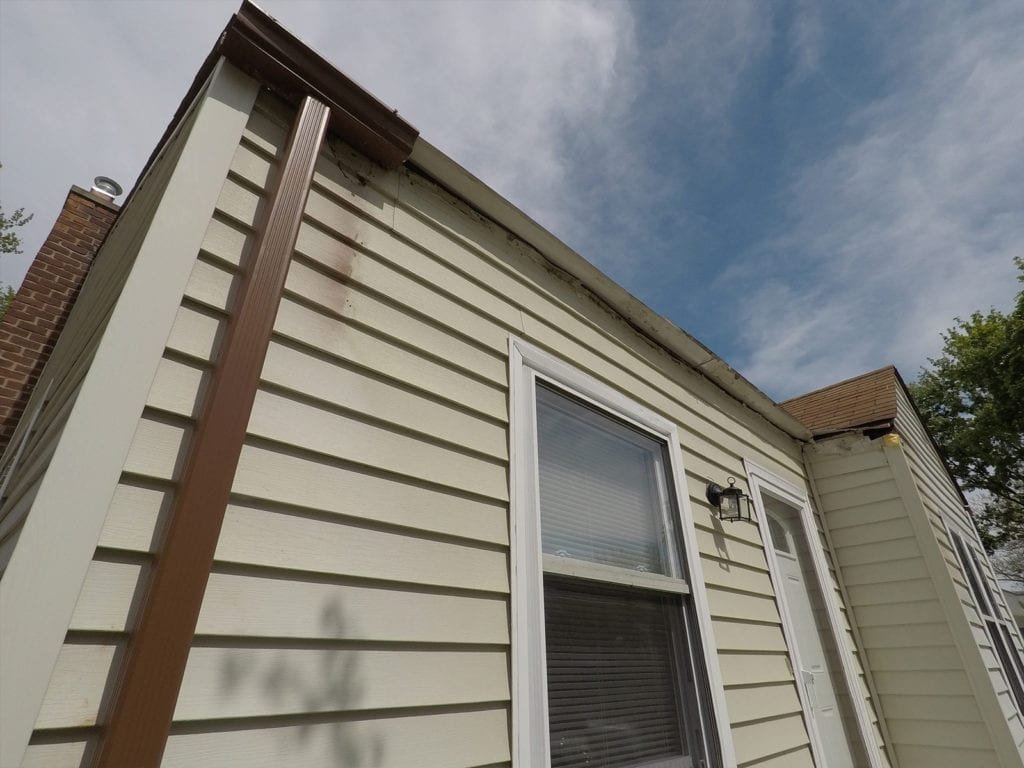 Royal Oak Gutters, Siding, Windows Front Gutters Before Install