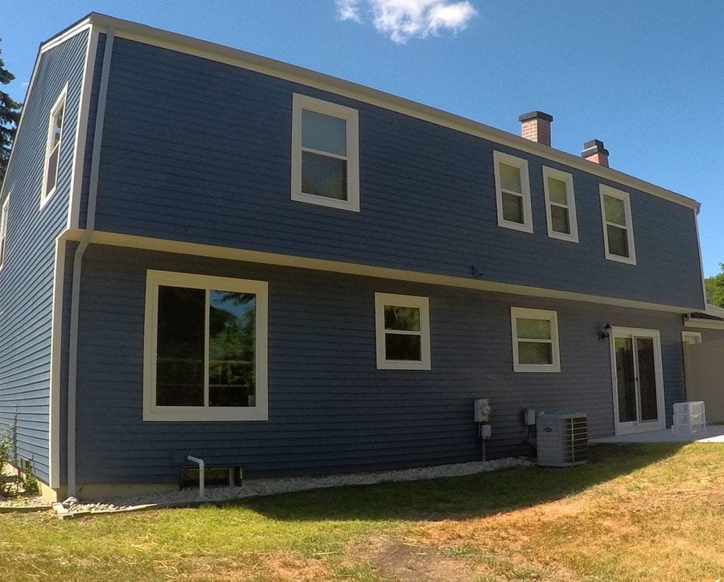 West Bloomfield Siding, Windows, and Gutters Back Left After Install