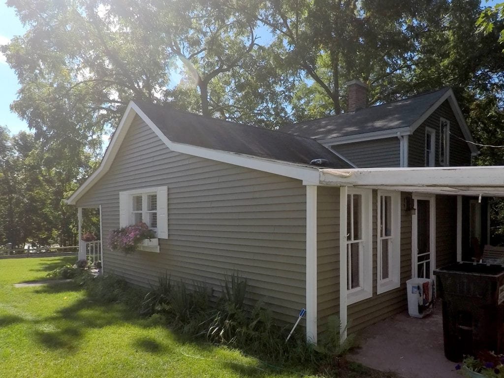 Pickney Gutters and Siding Side After Install