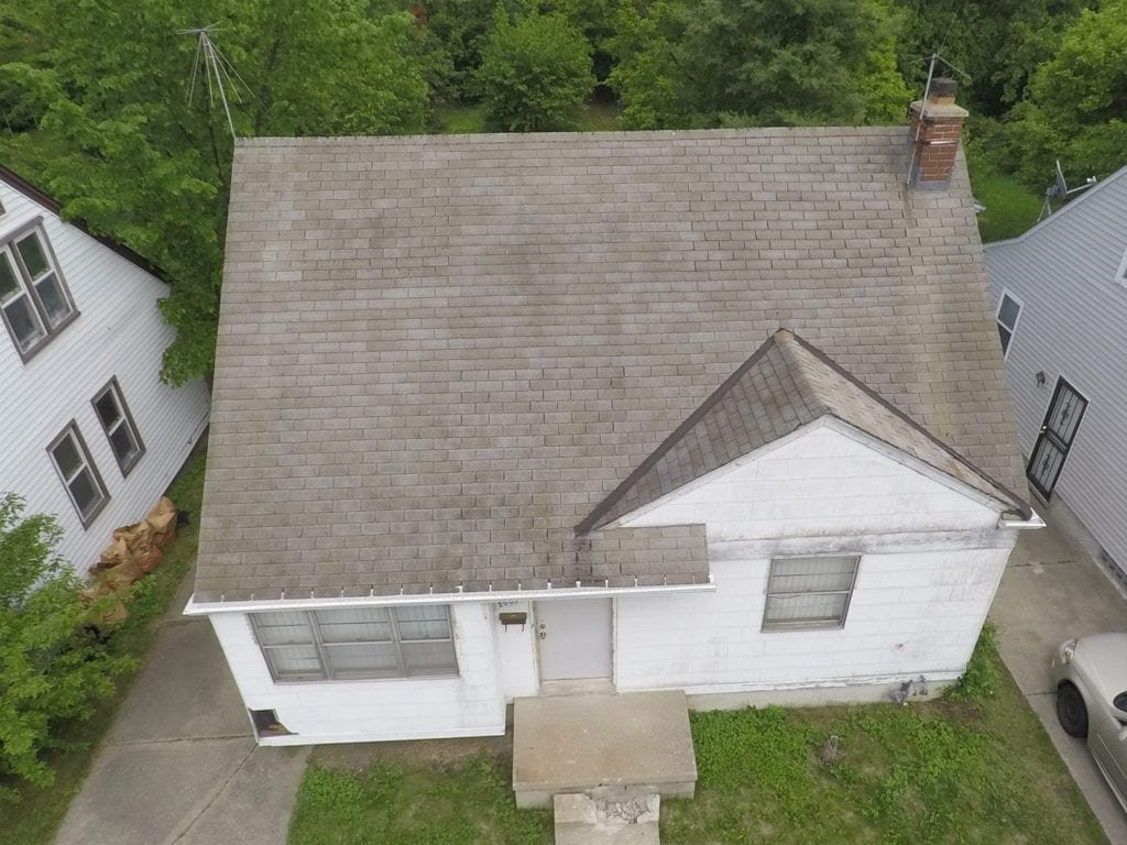 Detroit Windows, Roofing, Siding, and Gutters Drone Front Before Install