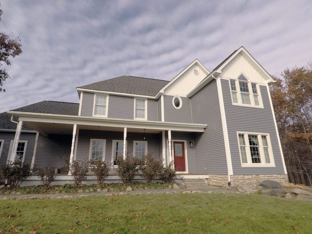 Metamora Siding and Gutters Front After Install