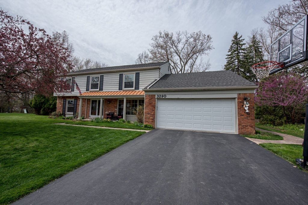 Bloomfield Hills Roofing, Siding, Gutters, Insulation, and Windows Front Before Install
