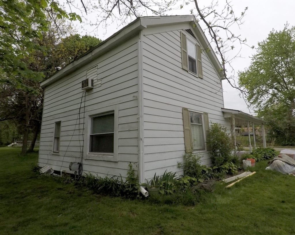 Pickney Gutters and Siding Drone Front Before Install