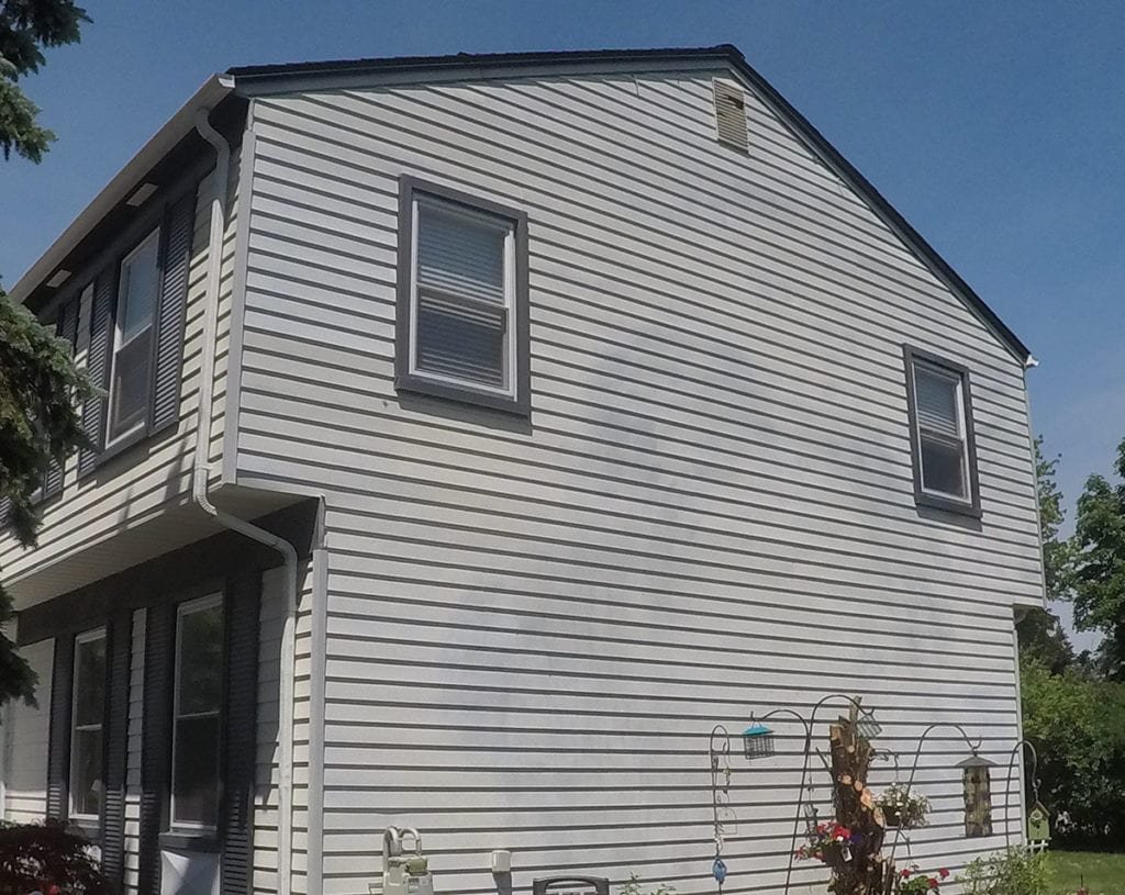 West Bloomfield Siding, Windows, and Gutters Front Right Before Install