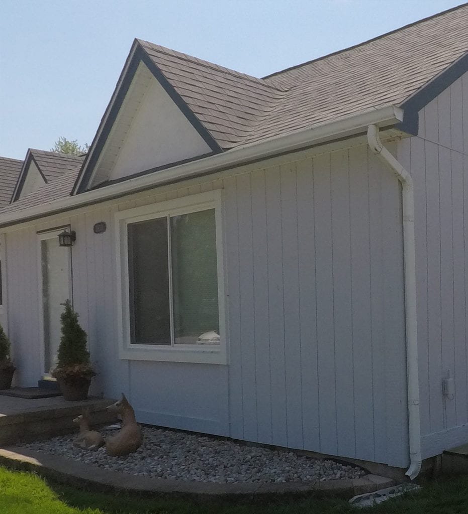Harrison Township Windows, Siding, and Gutters Front Right Before Install