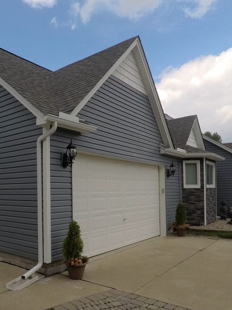 Harrison Township Windows, Siding, and Gutters Left Front After Install