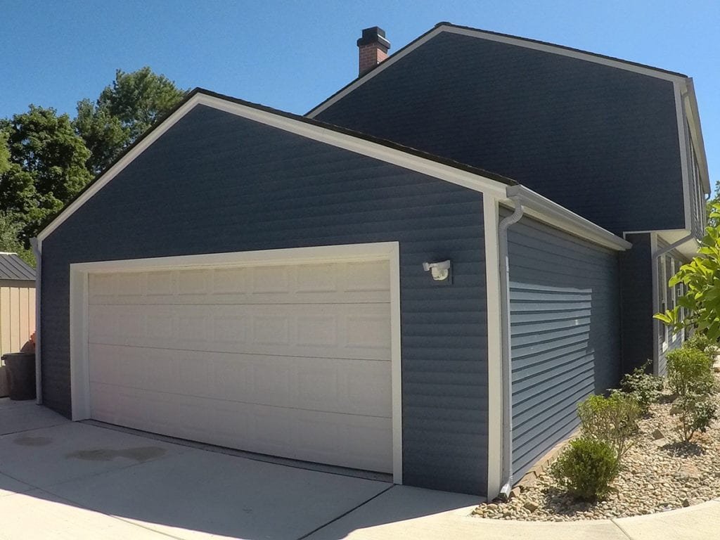 West Bloomfield Siding, Windows, and Gutters Garage After Install