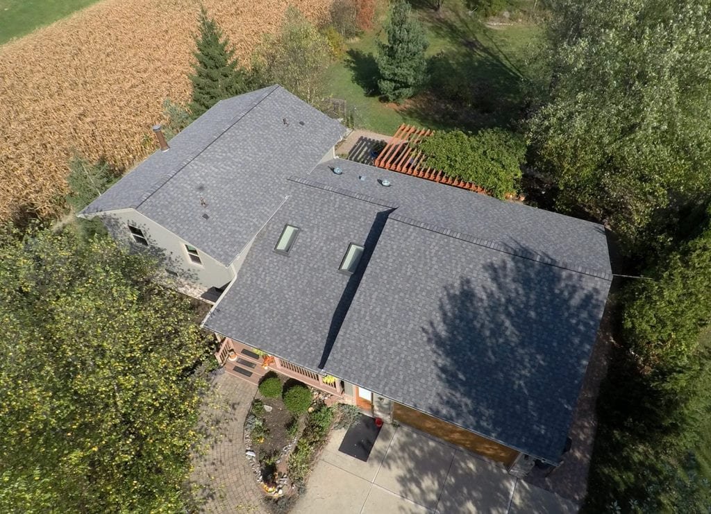 Monroe windows, siding, roofing, and gutters Roof Front After Install