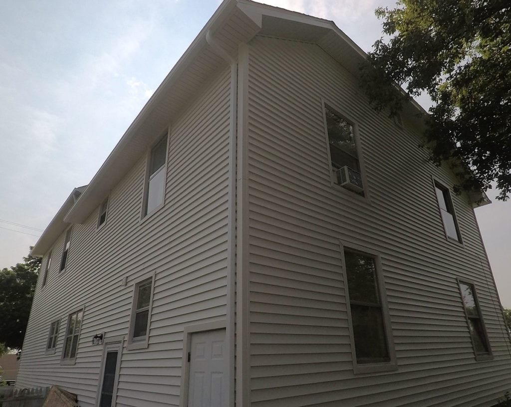 Adrian Roofing, Siding, and Gutters Back Right After Install
