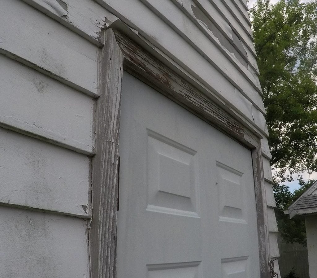Adrian Roofing, Siding, and Gutters Door Frames Before Install