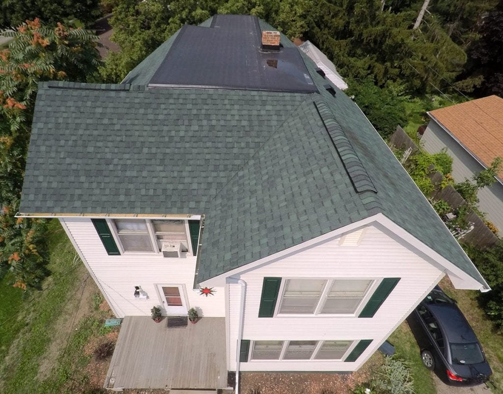 Adrian Roofing, Siding, and Gutters Front Roof After Install
