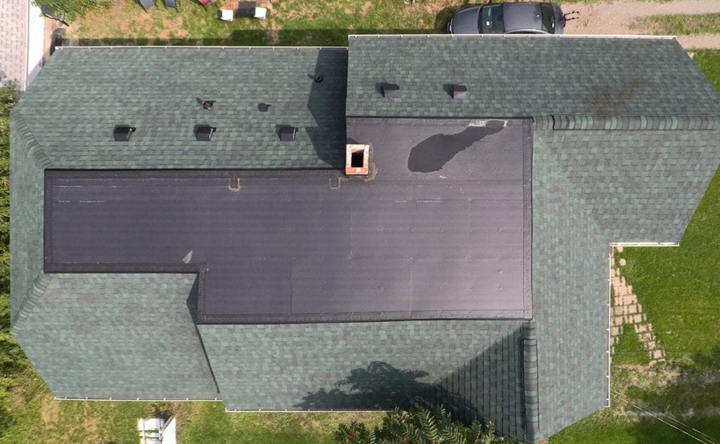 Adrian Roofing, Siding, and Gutters Roof Top After Install