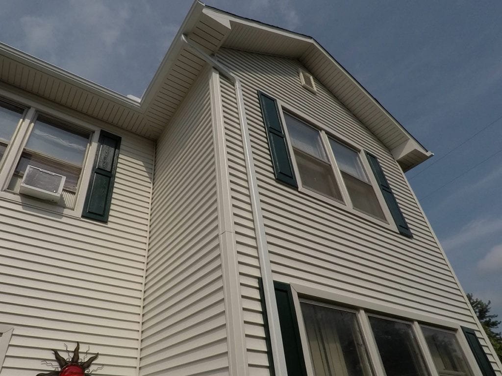 Adrian Roofing, Siding, and Gutters Front Porch After Install