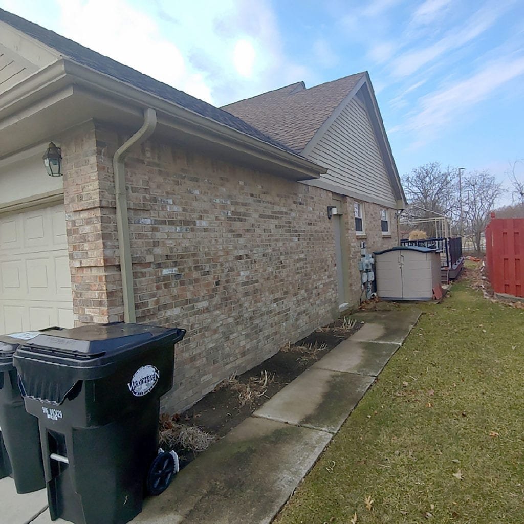 Woodhaven siding and gutter replacement - Right Before Install