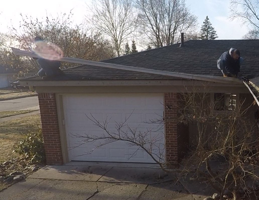Removing gutters