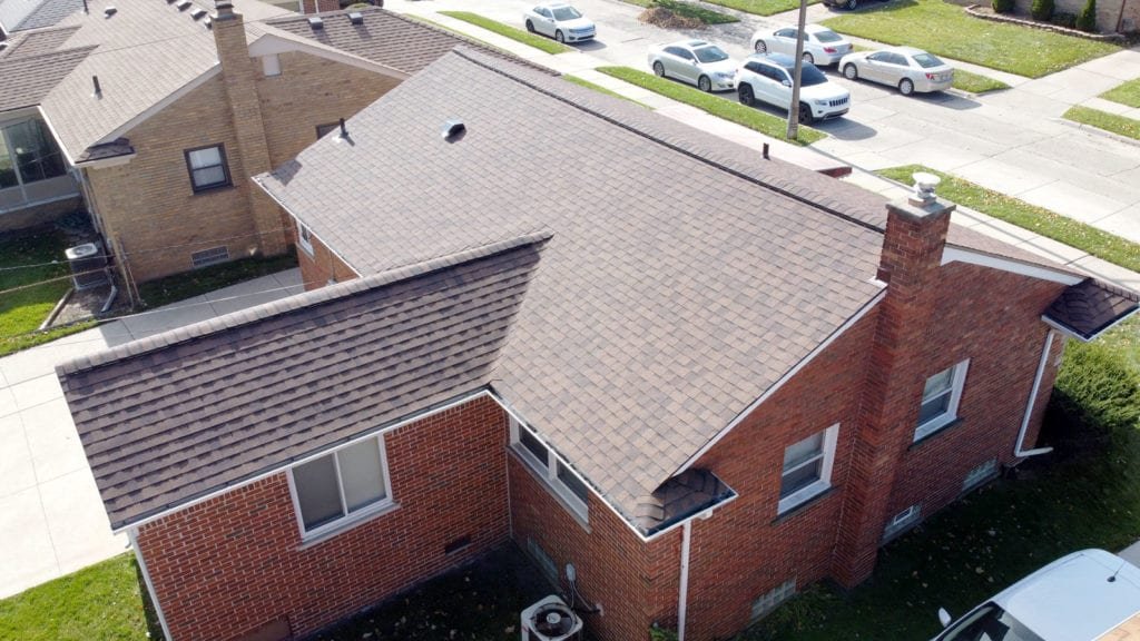 Oak Park Roof Replacement - Back Left After