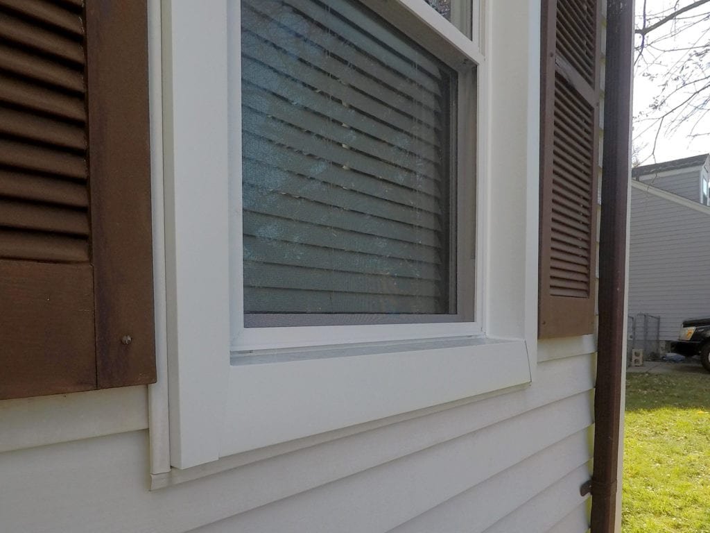 Eastpointe window replacement - right trim after