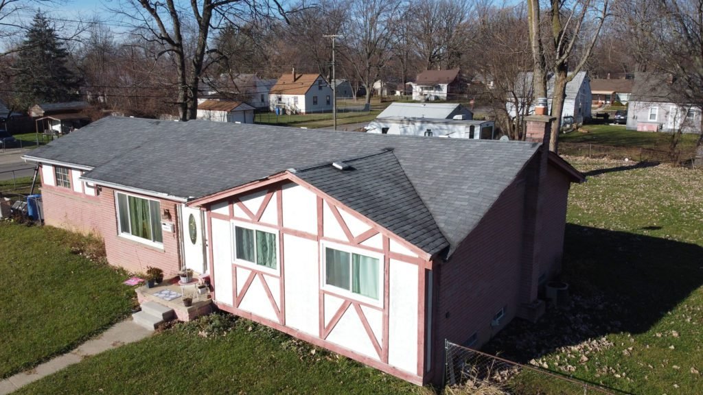 Inkster Roof Replacement - Front Right Before