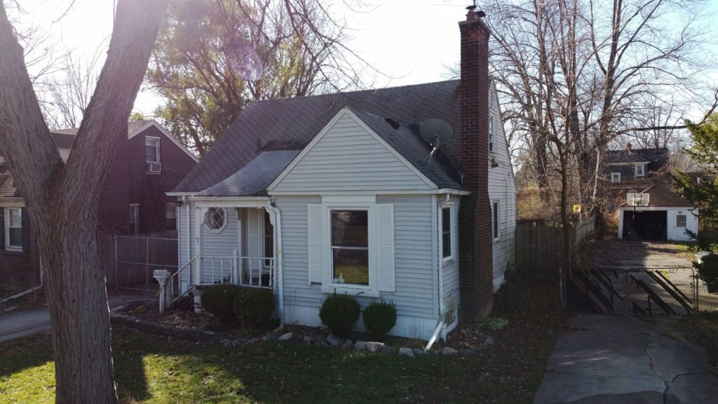 Detroit Roofing and Gutters - Front Before