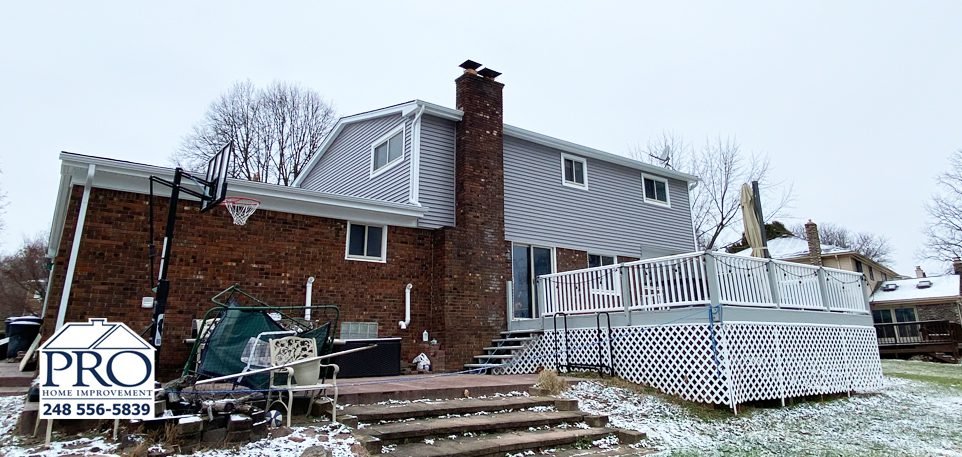 Troy Siding & Gutters Replacement - Back Right After